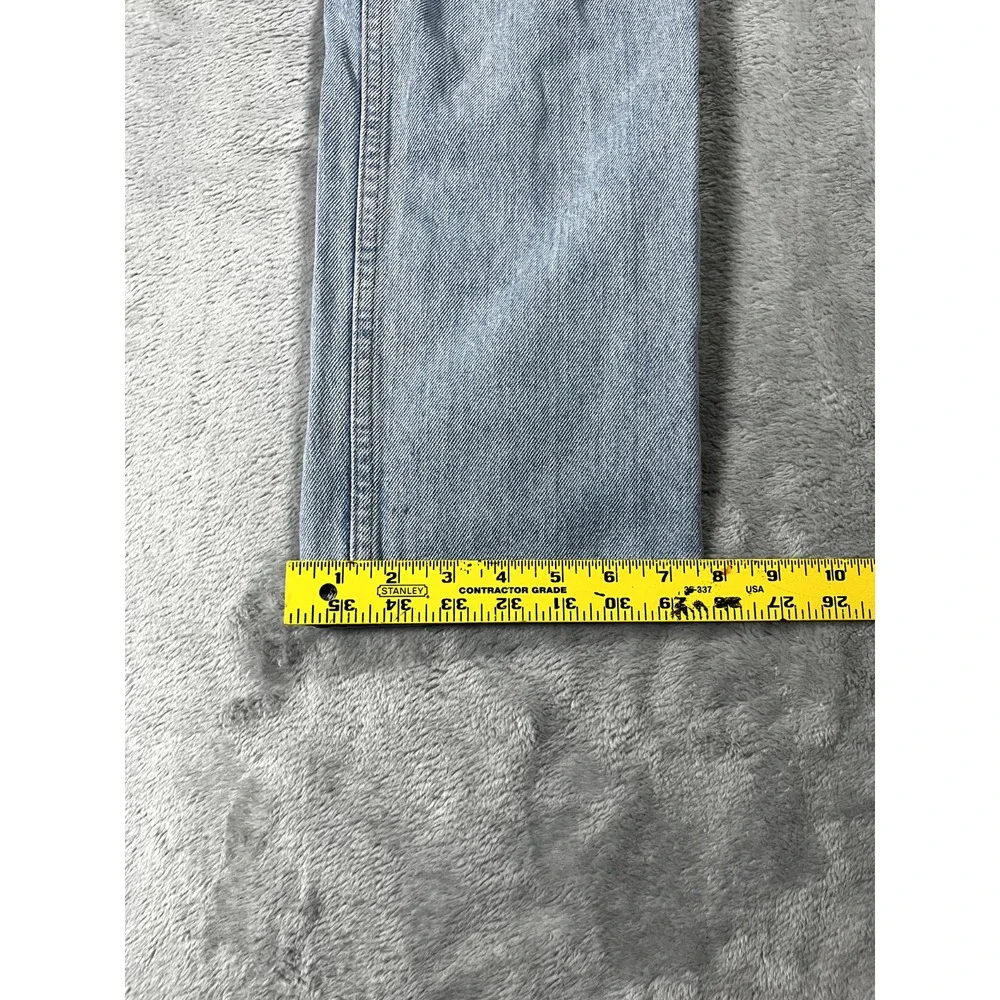 L.L. Bean Jeans Mens 34x29 Blue Denim Baggy Casual Light Wash Vintage Y2k Logo
